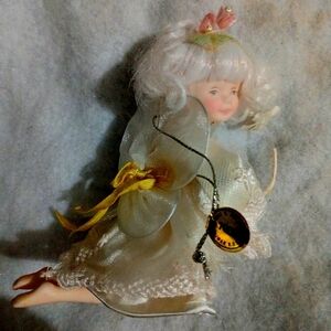 Vintage Kurt Adler Porcelain Fairy Angel Ornament
